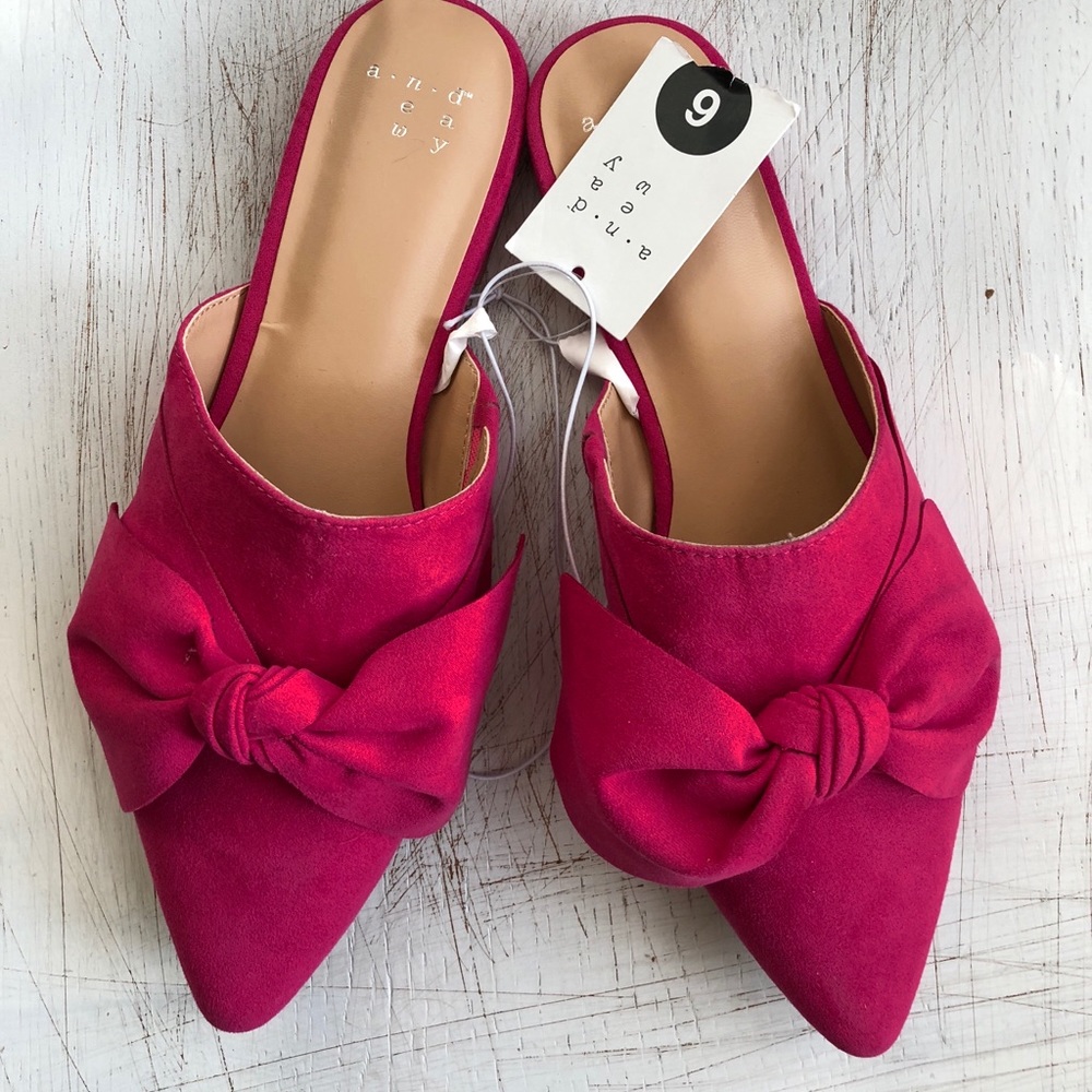 Rhea Mules - A New Day™ Pink Bow